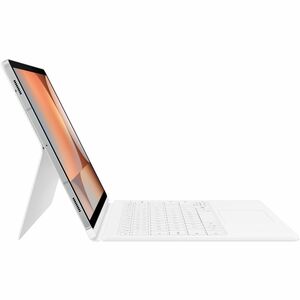 Samsung Book Cover Tastatur/Cover (Buchfalz) Samsung Galaxy Tab S9+ Tablet - Weiß - 286 mm Höhe x 193,4 mm Breite x 14,8 m