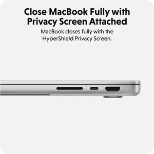 HyperShield HS5216GL 3H Privacy Screen Filter for Apple - For 40.6 cm (16") LCD MacBook Pro - Anti-microbial - Blue Light 