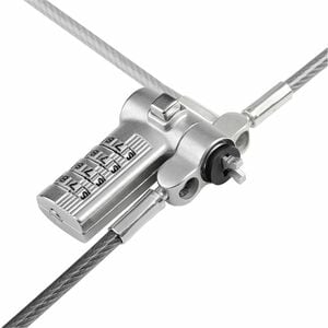 StarTech.com Universal Laptop Cable Lock 6.6ft, Serialized Combo Security Cable For Notebook, Compatible w/Noble Wedge®/Na