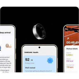 Samsung Galaxy Ring, Size 13, Titanium Silver - Android - Accelerometer, PPG Sensor, Temperature Sensor - Sleep Quality, H