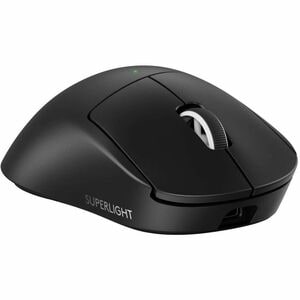 Logitech G PRO X SUPERLIGHT 2 DEX Gaming Mouse - Radio Frequency - USB 2.0 Type C - HERO 2 - 5 Button(s) - Black - Cable/W