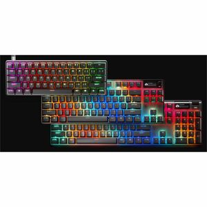 SteelSeries Apex Pro TKL Wireless Gen 3 Gaming Keyboard - Wired/Wireless Connectivity - USB Type C Interface - RGB LED - E