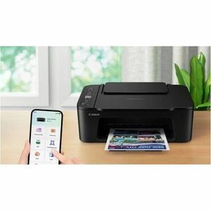 Canon PIXMA TS3750i Wired & Wireless Inkjet Multifunction Printer - Colour - Black - Copier/Printer/Scanner - 4800 x 1200 