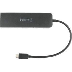 V7 V7UCRJ25GHUB-BLK USB/Ethernet Combo Hub - 10 GB/s - Black - 3 Total USB Port(s)