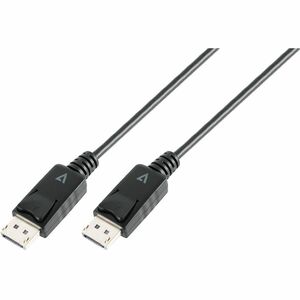 V7 V7DPPRO-3M-BLK 3.05 m Porta de visualização Cabo A/V - Cable for Dispositivo áudio/vídeo, PC, Monitor, Projetor - 32.4 