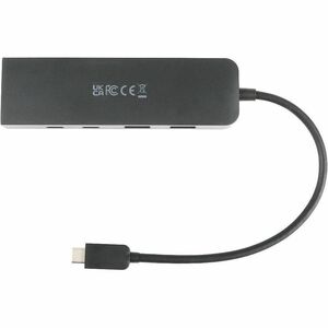 V7 V7UCRJ25GHUB-BLK Hub USB/Ethernet Combo - 10 GB/s - Preto - 3 Total USB Port(s)