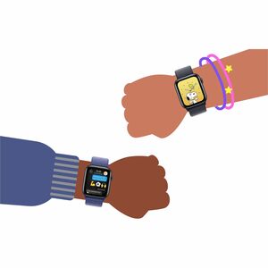 Apple Watch Series 10 Smart Watch - 42 mm Case Height - 36 mm Case Width - Jet Noir Case Color - Encre, Violet Band Color 