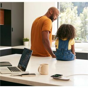 Belkin BoostCharge Pro 2-in-1 Magnetic Wireless Charging Pad with Qi2 15W- White