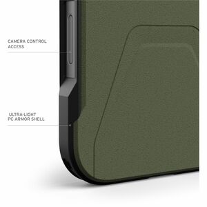 Urban Armor Gear Civilian Carrying Case Apple iPhone 16 Pro Max Smartphone - Olive Drab - Drop Resistant, Shock Absorbing,