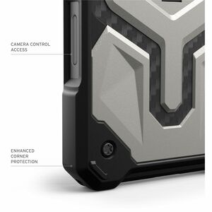 Urban Armor Gear Monarch Pro Rugged Case for Apple iPhone 16 Pro Smartphone - Titanium - Drop Resistant, Shock Resistant, 