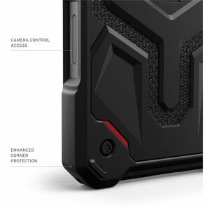 Urban Armor Gear Monarch Pro Case for Apple iPhone 16 Pro Smartphone - Hexagonal Pattern - Kevlar Black - Drop Resistant, 