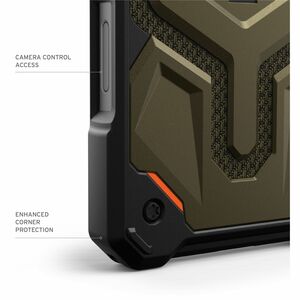 Urban Armor Gear Monarch Pro Rugged Case for Apple iPhone 16 Pro Max Smartphone - Kevlar Elemental Green - Shock Resistant