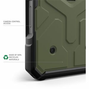 Urban Armor Gear Pathfinder Rugged Case for Apple iPhone 16 Pro Max Smartphone - Hex Pattern - Olive Drab - Impact Resista