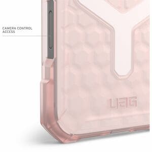 Urban Armor Gear Essential Armor Case for Apple iPhone 16 Pro Smartphone - Hexagonal Pattern - Rose - Shock Absorbing, Dro