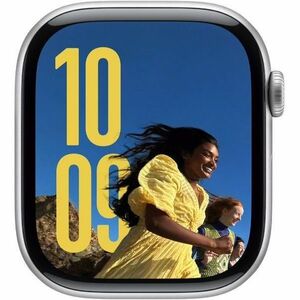 Apple Watch Series 10 Smartwatch - 42 mm Case Height - 36 mm Case Width - Silber Case Color - Blue Cloud Band Color - Alum