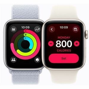 Apple Watch Series 10 Smartwatch - 46 mm Case Height - 39 mm Case Width - Silber Case Color - Aluminium Case Material - Wi