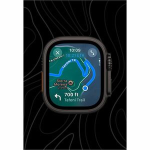 Apple Watch Ultra 2 A2986 Smartwatch - Rechteckig Case Shape - 49 mm Case Height - 44 mm Case Width - Schwarz Case Color -
