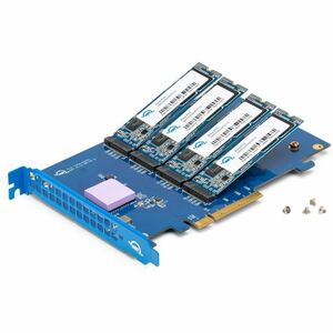 OWC Accelsior 4M2 32 TB Solid State Drive - M.2 2280 Internal - PCI Express NVMe (PCI Express NVMe 3.0 x8) - Mac Pro, Desk