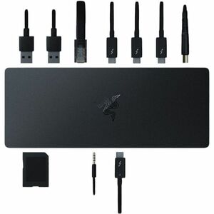 Station d'accueil Razer Thunderbolt 4 pour Notebook - Capacité de chargement - Lecteur de carte mémoire - SD - 135 W - Noi