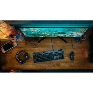 Logitech G915 X Gaming Keyboard - Cable Connectivity - USB Interface - RGB LED - German - QWERTZ Layout - Black - GL Tacti
