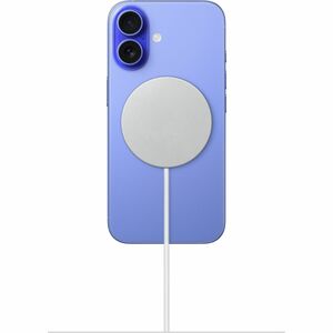 Apple MagSafe Induktionsladegerät - Weiß - 1 - für Smartphone, AirPod, iPhone, Qi-fähiges Gerät, Qi2-fähiges Gerät - Einga