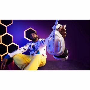 Logitech G Astro A50 (Gen 5) Wireless On-ear, Over-the-head Stereo Gaming Headset - White - Binaural - Circumaural - 1200 