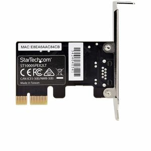 StarTech.com Gigabit Ethernet Card for Computer/Server/Workstation - 10/100/1000Base-T - Plug-in Card - Black - TAA Compli