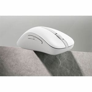 Asus MD102-WH Mouse - Bluetooth/Radio Frequency - USB - Optical - 5 Button(s) - White - Wireless - 10 m (393.70") - 2.40 G