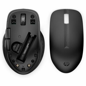 HP 435 Mouse - Bluetooth/Radio Frequency - USB Type A - Multi Surface - 5 Button(s) - 4 Programmable Button(s) - Jack Blac