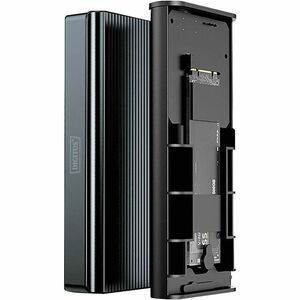 Digitus DA-71158 Laufwerksgehäuse M.2, PCI Express NVMe - USB4 Host Interface Extern - Grau - 1 x SSD unterstützt - 8 TB T