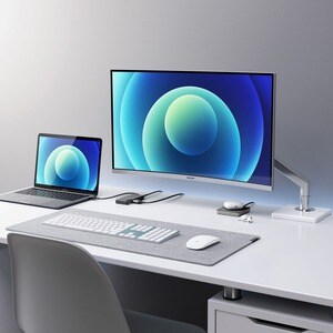 Alogic Fusion ALPHA USB-Typ C Docking Station - Grau - 4K - 3840 x 2160 - 3 x USB-Anschlüsse - 2 x USB 3.0 - USB Typ-A - U