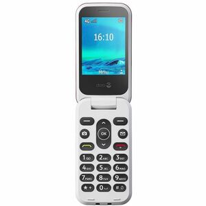 Doro 2821 17 MB Feature Phone - QVGA 320 x 240 - Mocor RTOS - 4G - Red, White - Flip - UNISOC T107 SoC - 1000 mAh Battery 