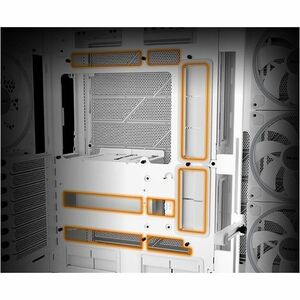 be quiet! LIGHT BASE 900 DX Light Base 900 DX White Computer Case - EATX, XL-ATX, ATX Motherboard Supported - Full-tower -