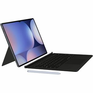 Samsung Book Cover Keyboard/Cover Case (Book Fold) Samsung Galaxy Tab S10 Ultra, Galaxy Tab S9 Ultra Tablet - Black - 327 