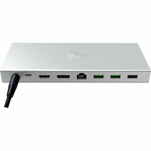 Station d'accueil Razer USB Type C - Lecteur de carte mémoire - SD, microSD - Mercure, Aluminium - 2 Écrans supportées - 4