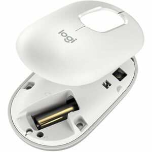 Logitech POP Mouse Mouse - Bluetooth - Optical - 4 Button(s) - Off White - Wireless - 10 m - 4000 dpi - Scroll Wheel - 1 x
