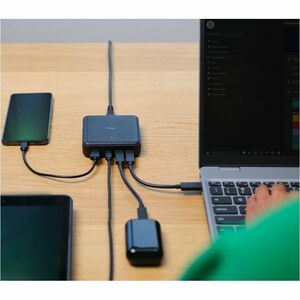 Trust Maxo 100 W AC Adapter - Universal Adapter - 1 USB - 3 USB Type-C - For Notebook, Tablet PC, Smartphone - 1.20 m Cabl