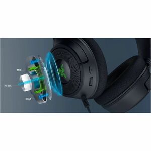 Razer Kraken V4 X Gaming Headset - Stereo - USB Type A - Wired - 32 Ohm - 20 Hz to 20 kHz - Over-the-head, On-ear - Binaur