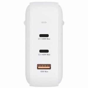 CHARGER GAN 140W 2XUSB-C PD3.1 QC4.0 1XUSB-A QC3.0 WHITE