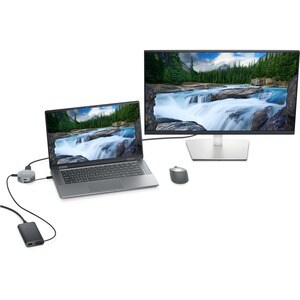 Dell DA305 C型 USB 扩展插口 - 90 W - 4K - 3840 x 2160, 3840 x 2160 - 3 x USB A 型端口 - USB Type-A - C型USB - 1 x RJ-45 端口 - 网络 (RJ