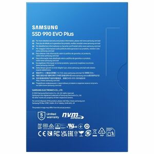 SSD Samsung 990 EVO Plus MZ-V9S1T0 - M.2 2280 Interne - 1 To - PCI Express NVMe - Ordinateur Appareil compatible - 600 To TBW