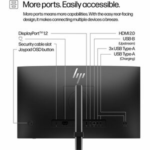HP 524pf 24" Class Full HD LED Monitor - 16:9 - Black - 60.5 cm (23.8") Viewable - In-plane Switching (IPS) Technology - L