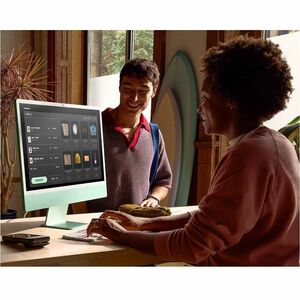 Apple iMac MWUE3LL/A All-in-One Computer - Apple M4 - 16 GB - 256 GB SSD - 24" 4.5K - Desktop - Green - Apple M4 Chip - 44