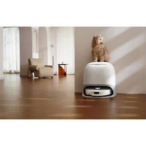 Robot Vacuum Cleaner Roborock Qrevo Curv senza filo - Bianco - 66 W Motore - 325 mL Capacità polvere - 80 mL Capacità serb
