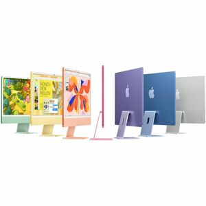 Apple iMac All-in-One Computer - Apple M4 4th Gen - 16 GB - 256 GB SSD - 61 cm (24") 4.5K - Desktop - Blue - Apple M4 Chip