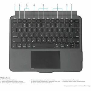 Targus VersaVu THZ967UK Keyboard/Cover Case (Folio) for 27.7 cm (10.9") to 27.9 cm (11") Apple iPad Air 11 (2024), iPad (1