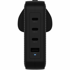 Targus HyperJuice HJ1001BKWWGL 145 W AC Adapter - Universal Adapter - 1 USB - 3 USB Type-C - For MacBook - Black