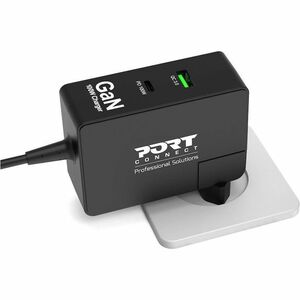 Adaptateur secteur Port Connect - 100 W - 1 Pack - Adaptateur universel - 1 USB - 2 USB Type-C - Pour Ordinateur Portable,