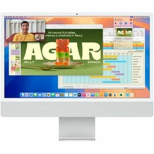Apple iMac MD3H4HN/A All-in-One Computer - Apple M4 - 16 GB - 256 GB SSD - 60.96 cm (24") 4.5K - Desktop - Silver - Apple 