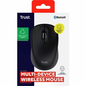 YVI+ MULTI-DEVICE WIRELESS MOUSE BLACK